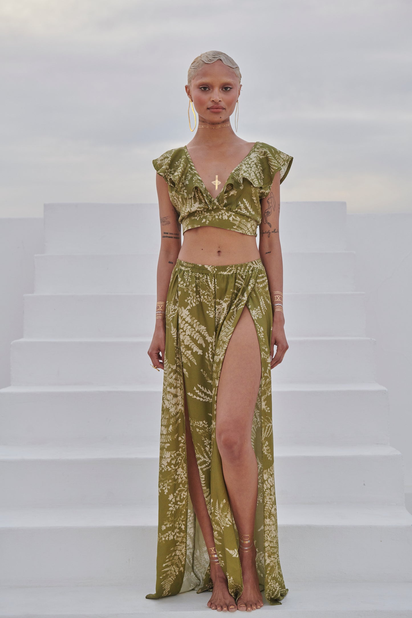 Dappled Olive - Mykonos Pants