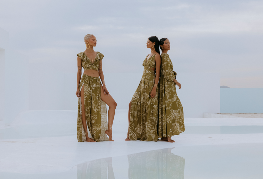 Dappled Olive - Mykonos Pants