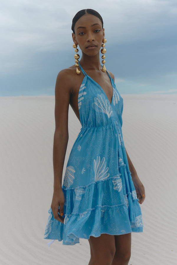 Shellegance White Shells and Sand- Short St Tropez Dress