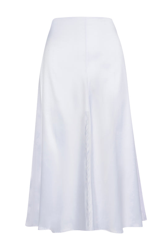 Shellegance Creme- Satin Slip Skirt