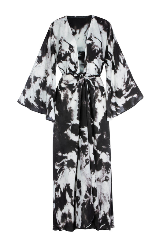 Cloudy Night - Long Wrap Dress