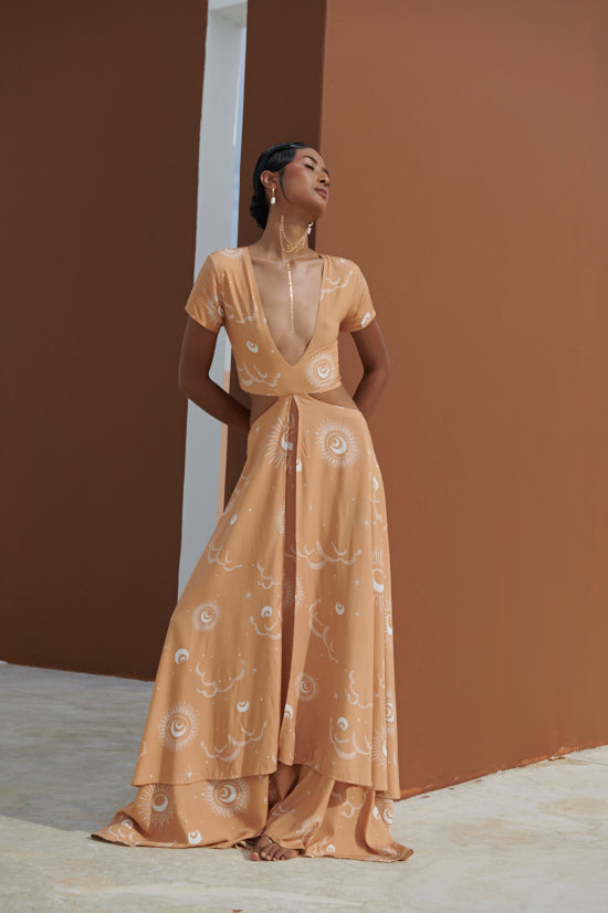 Desert Moon - Tie Back Calypso Dress