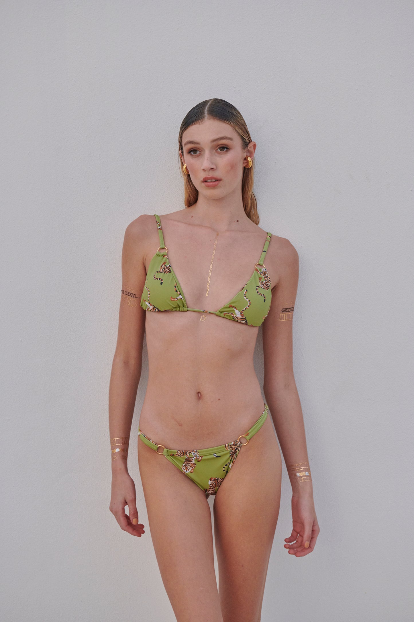 Pistachio Tiger- Havana Bikini Top