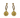 Gold Pendant Earrings