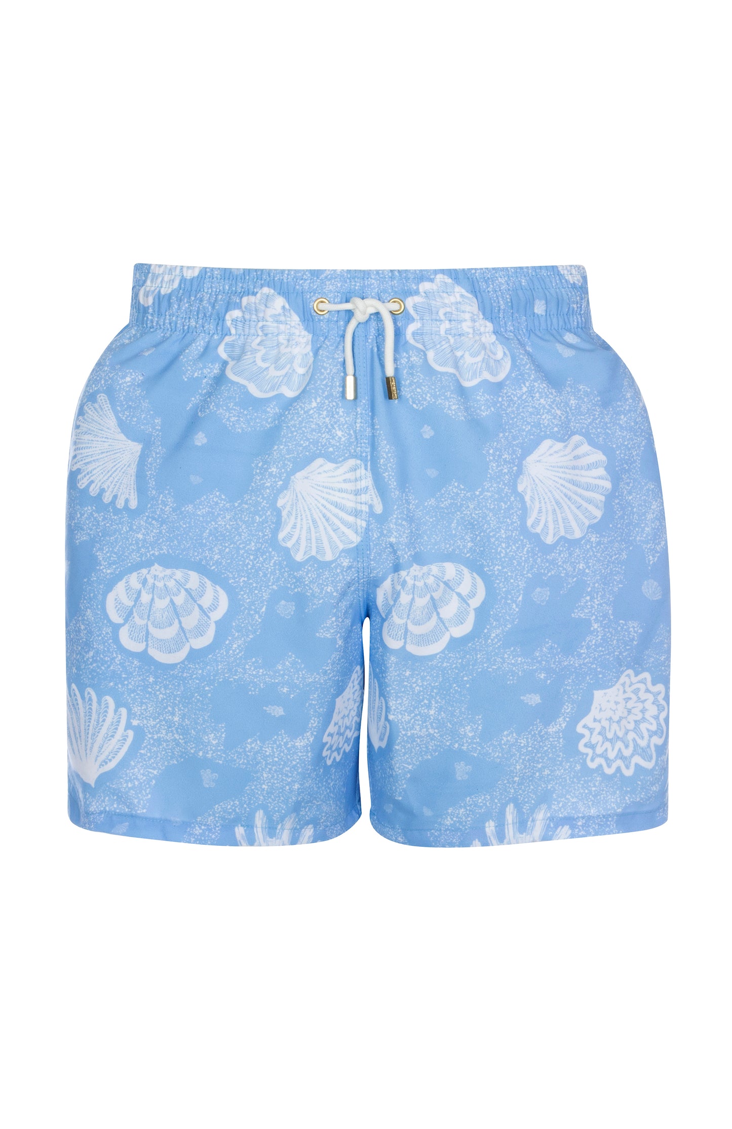 Shellegance White Shells on Sand - Men's Swim Trunks