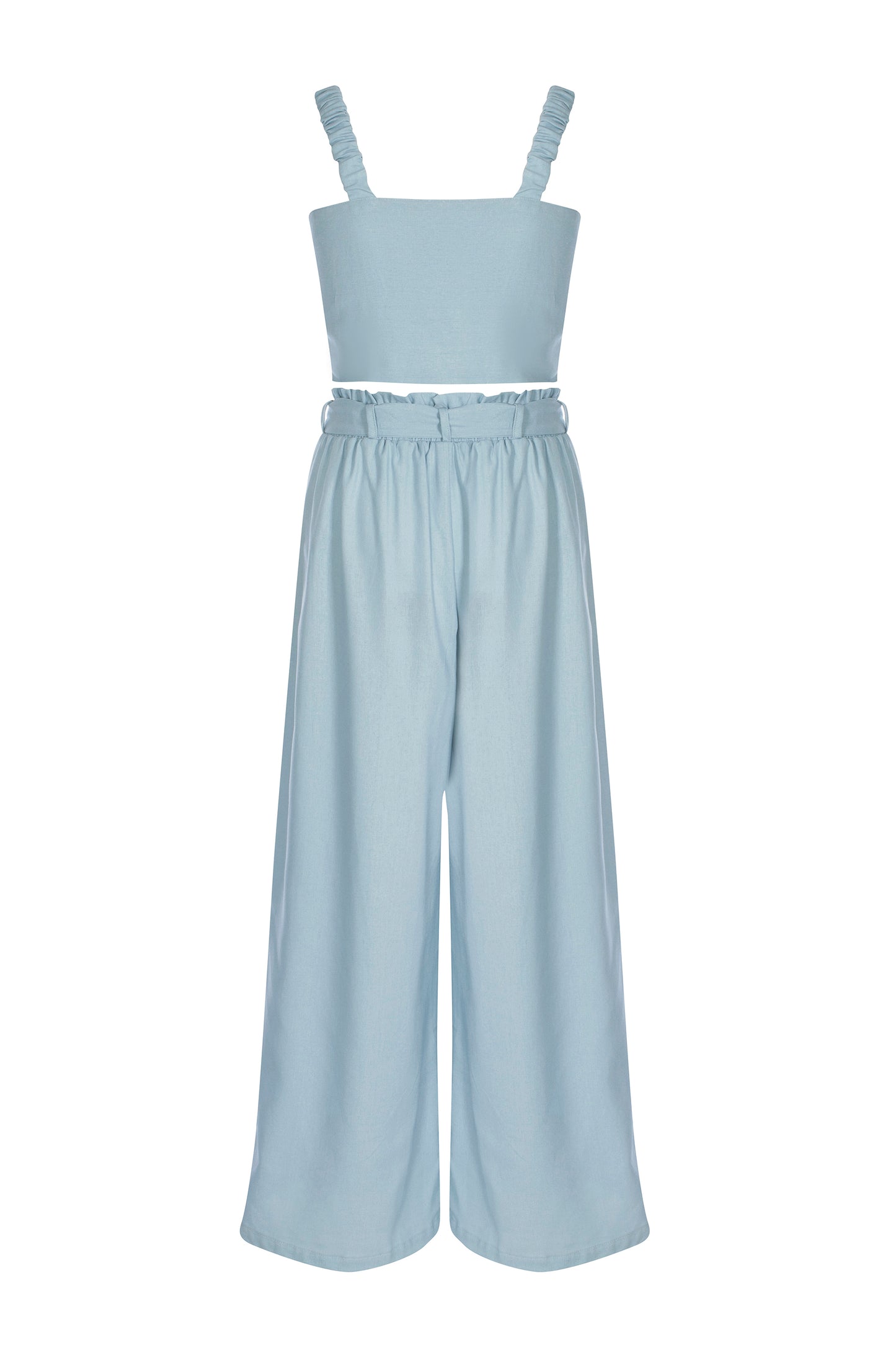 Sky - Linen Palazzo Pants