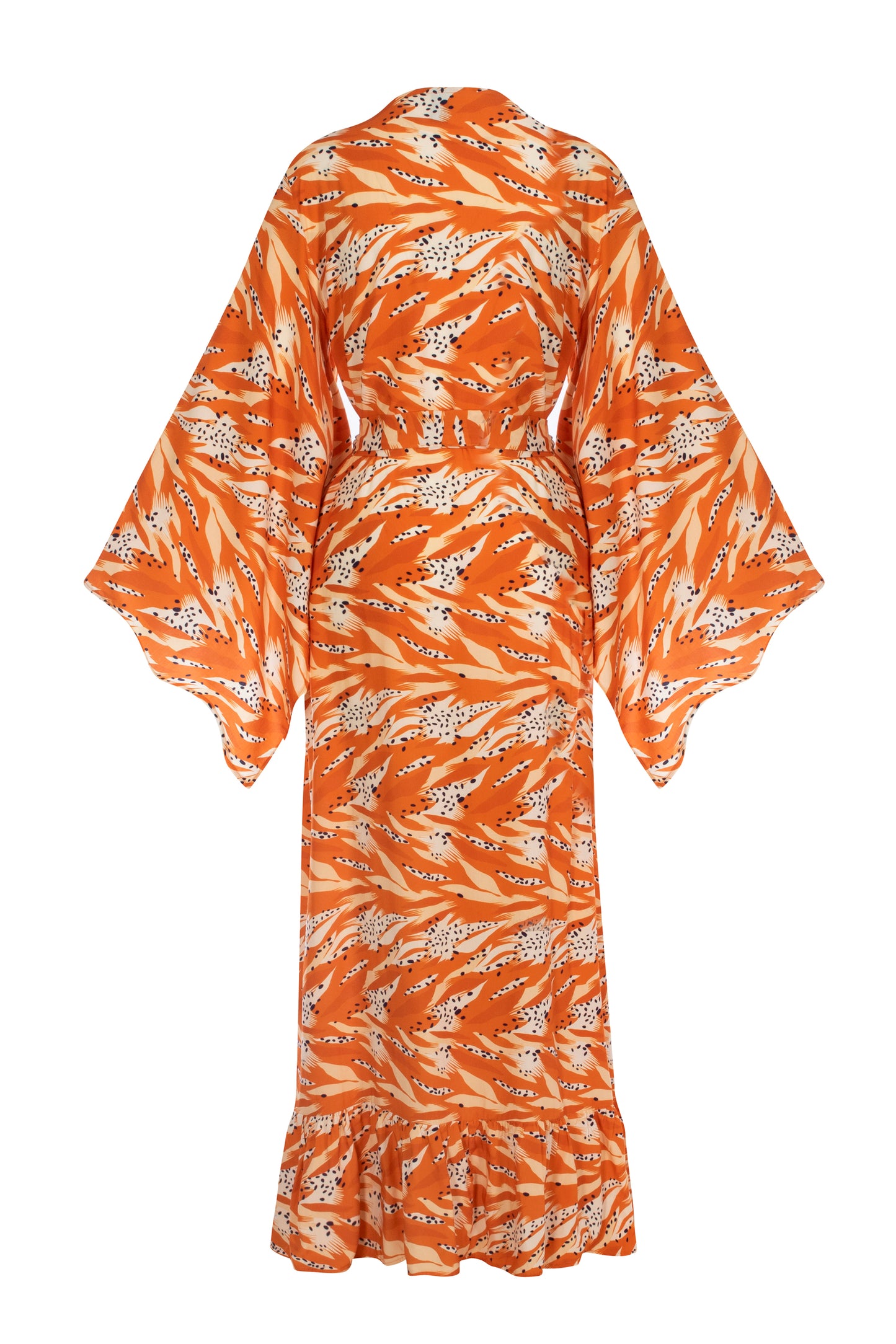 Abstract Tiger - Coco Wrap Dress