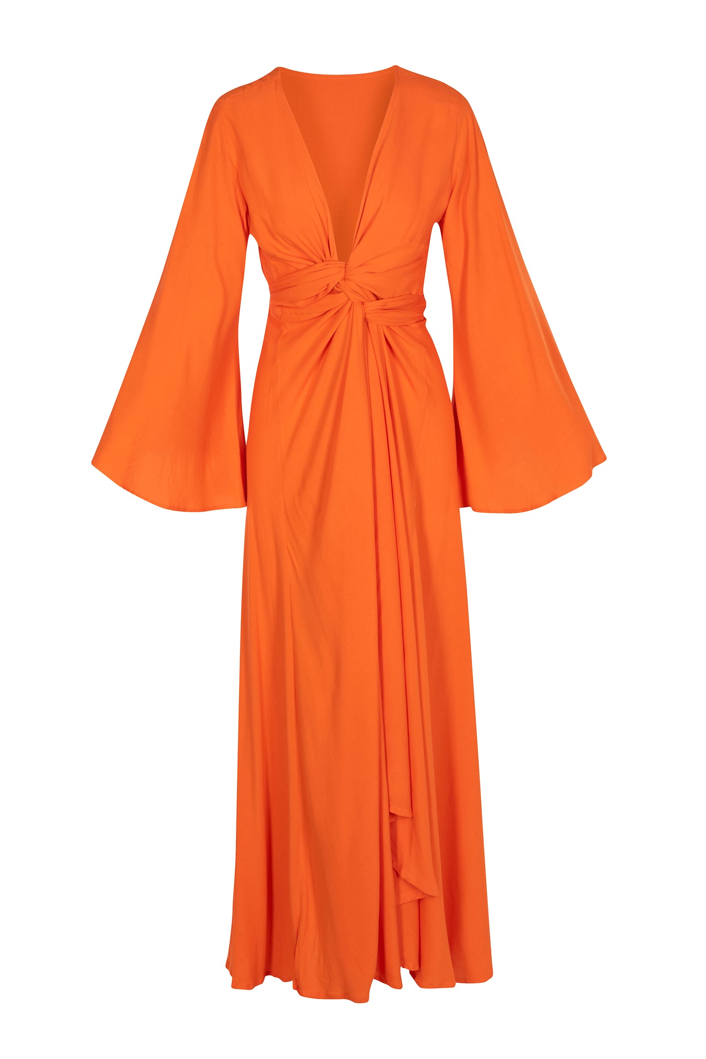 Saffron - Long Wrap Dress