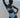 Shellegance Blue Abstract Shells - Lyra Bikini Top