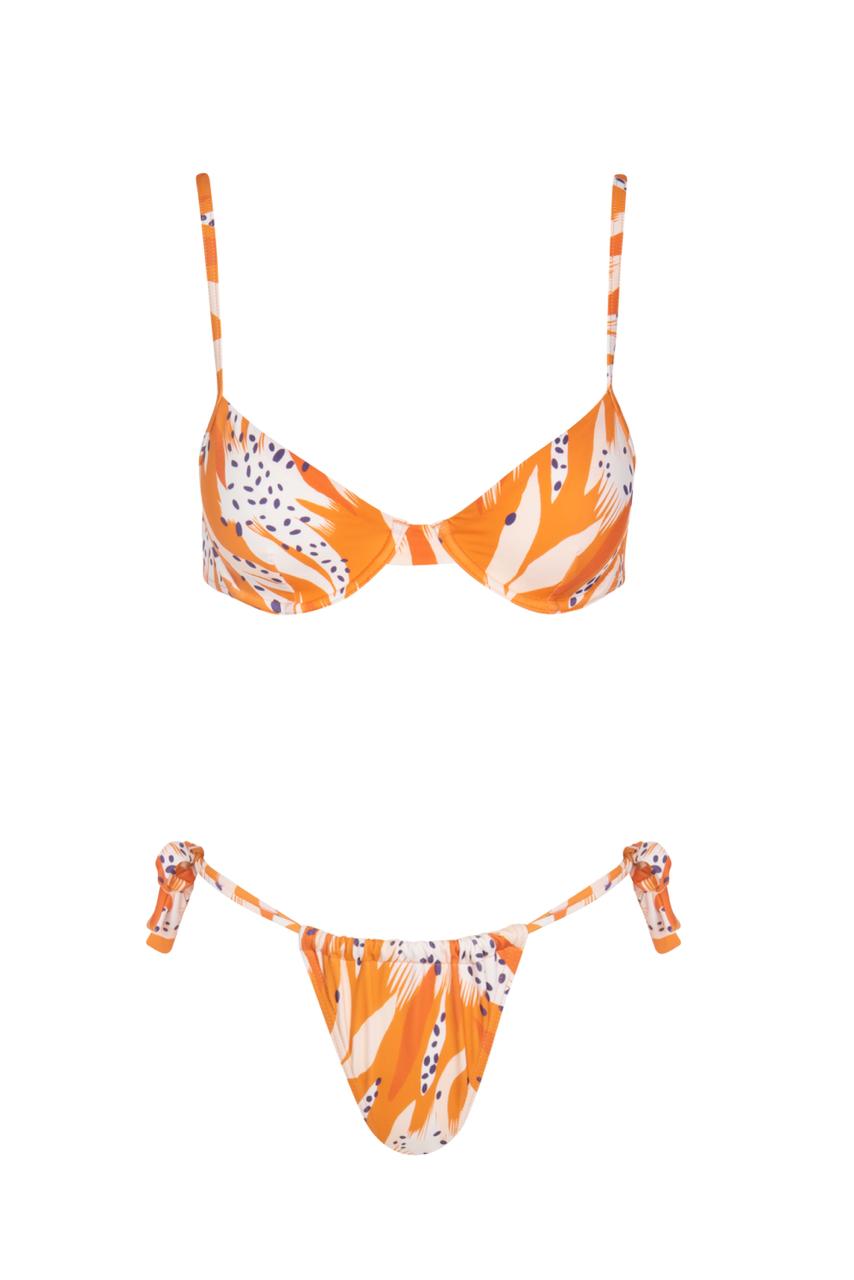 Abstract Tiger- Daphne Bikini Bottom