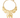 Hammered Brass Pendant Necklace