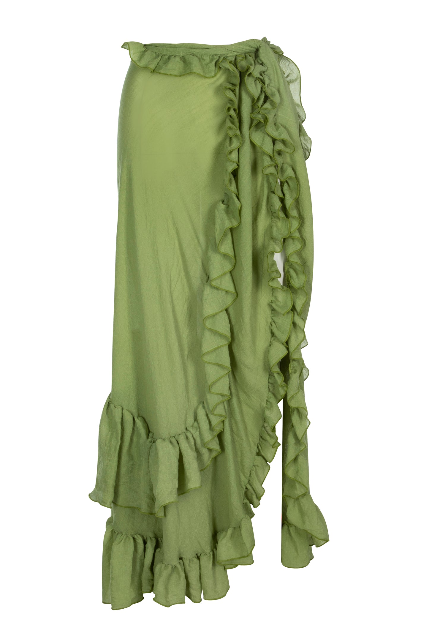 Pistachio - Maxi Frill Skirt