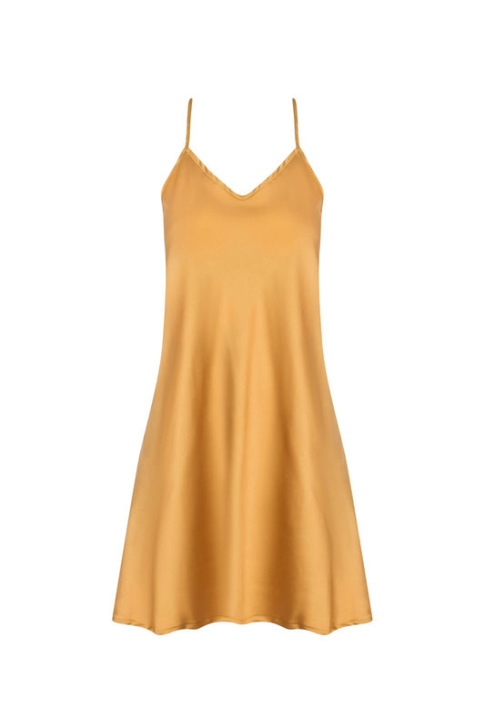 Caramel - Satin Slip Dress