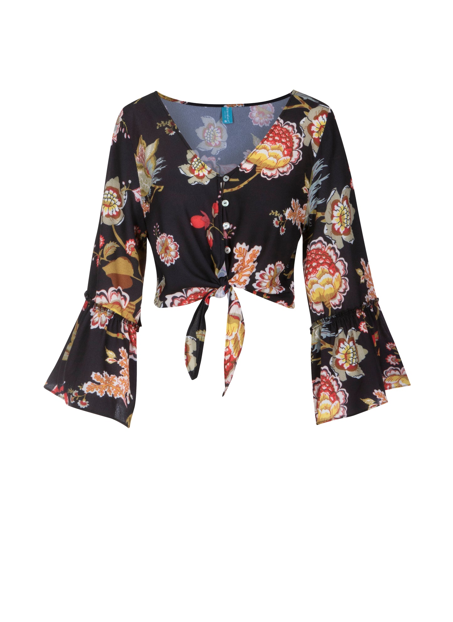 Vintage Floral Noir Olivia blouse