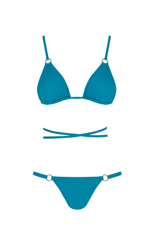 Aqua Blue - Havanna Bikini Top