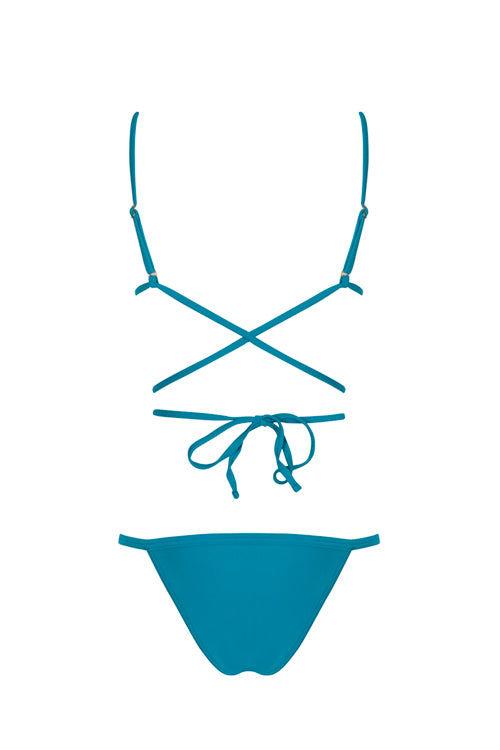 Aqua Blue - Havanna Bikini Top