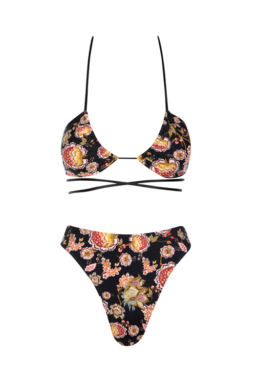 Vintage Floral Noir - Rhea Bottom