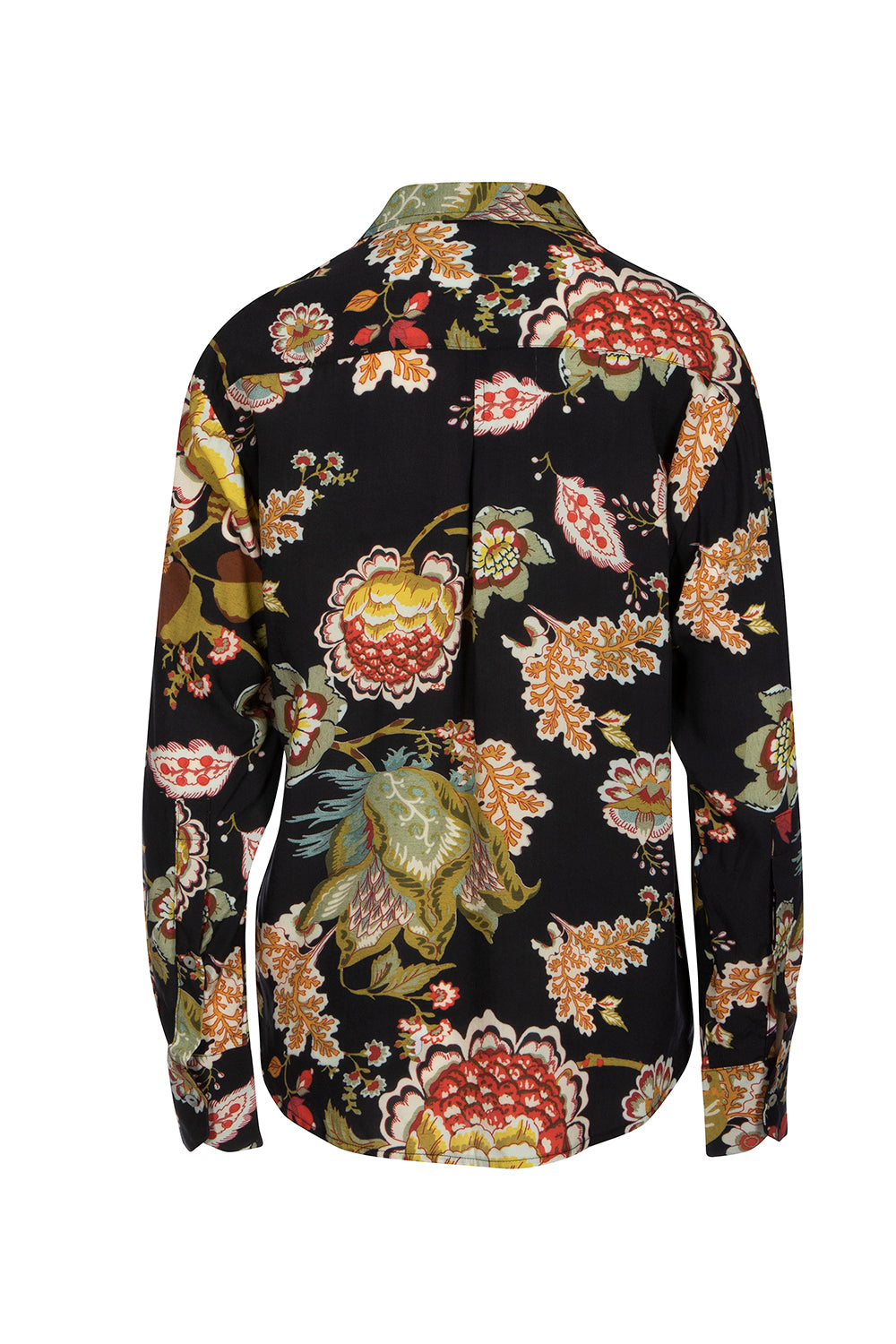 Vintage Floral Noir - Boyfriend Shirt