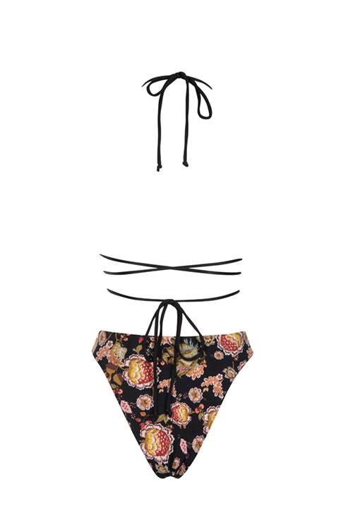 Vintage Floral Noir - Rhea Bottom