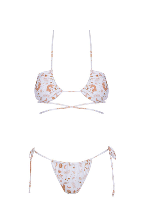 White Sun Tiger - Aphrodite Bikini Top