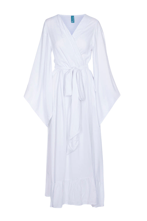 White - Coco Wrap Dress