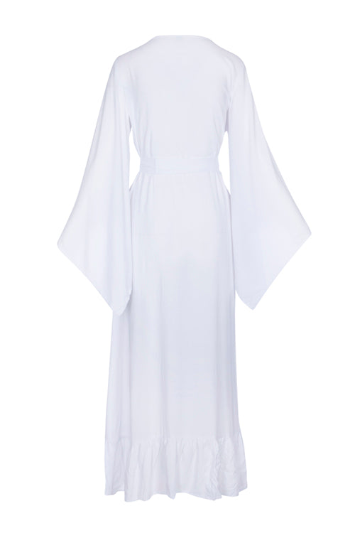 White - Coco Wrap Dress