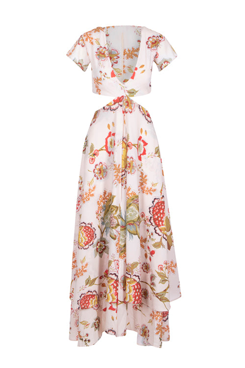 Vintage Floral Crème - Calypso Dress