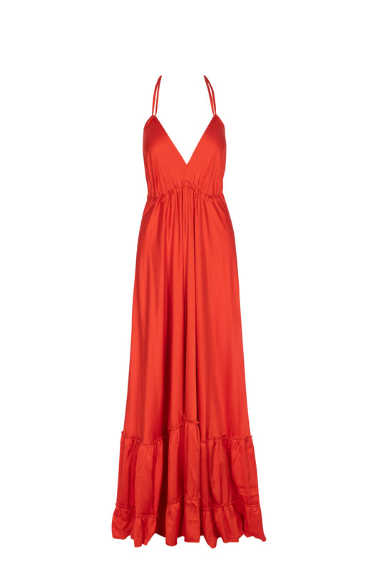 Flame Red  - St Tropez Dress