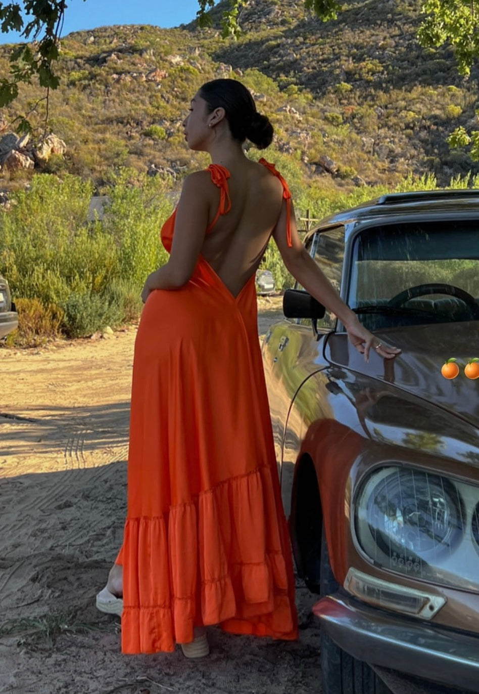 Aperol Orange- St Tropez Dress